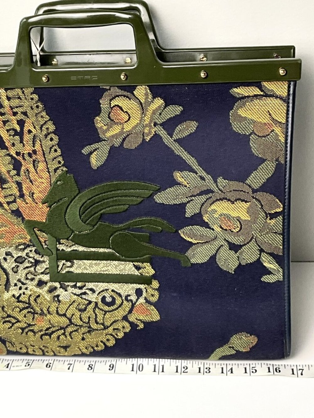 ETRO  Tapestry Pegasus Top Handle Bag - Picture 11 of 13